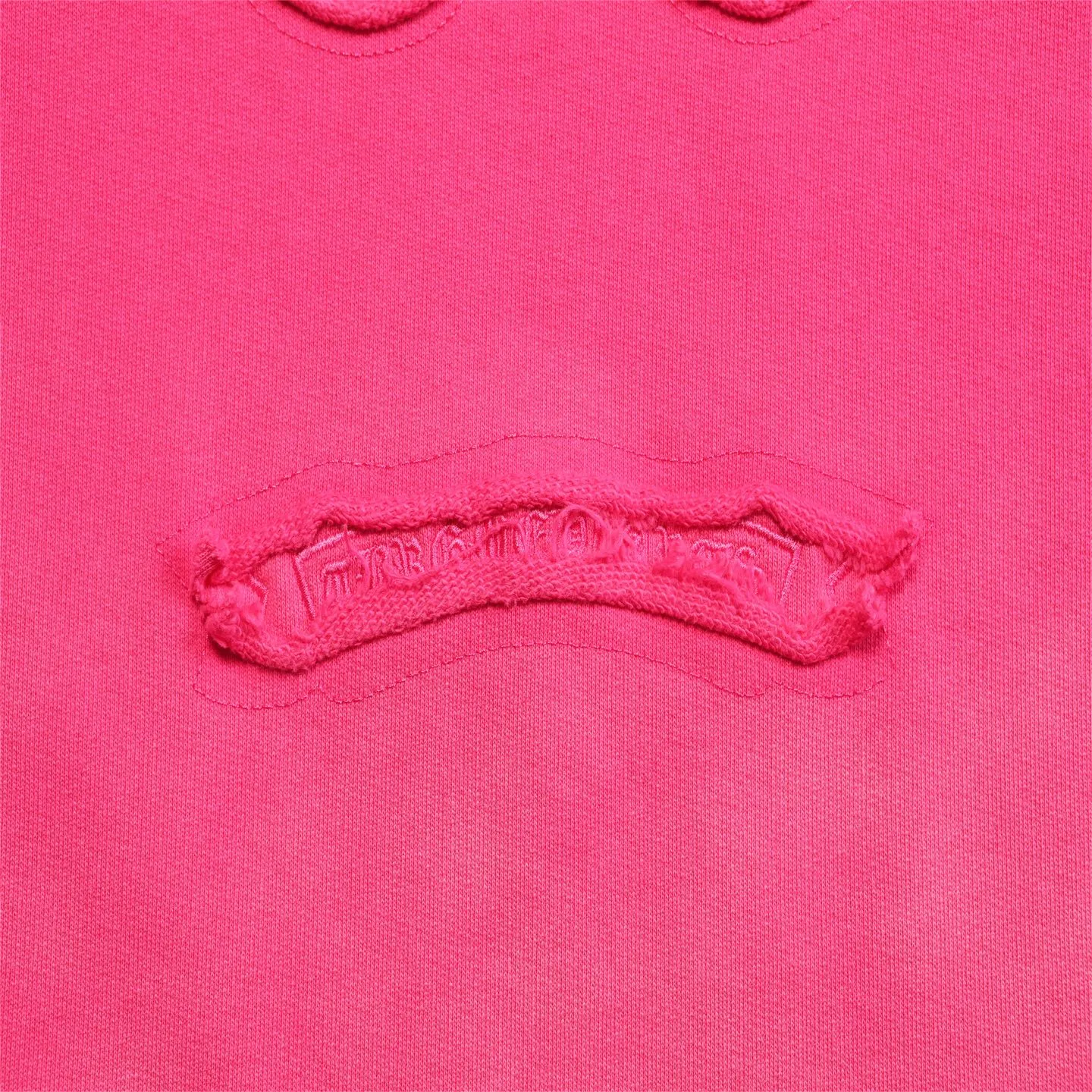 P310 Chrome Hearts Chrome Hearts Cross Horseshoe Sanskrit Washed Tie-Dye Sweatshirt Size: SMLXL Color: Pink Black